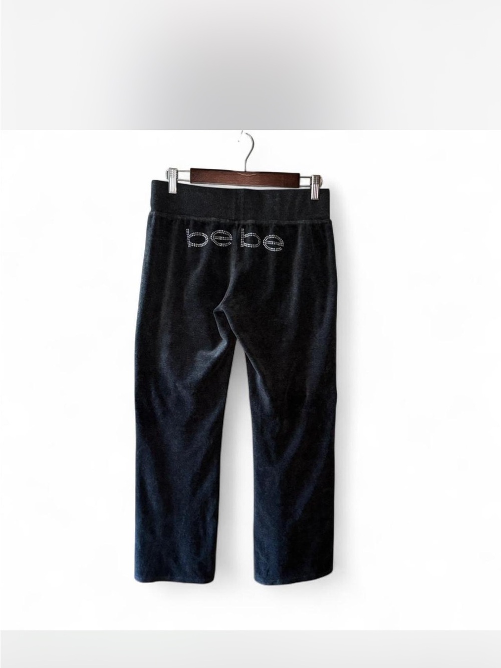 SMALL bebe Dark Gray Velour Pants